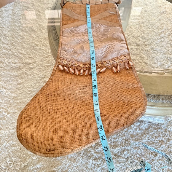 Christmas Stockings Set of 2 Decorative Burlap Large - Picture 10 of 10